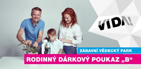Rodinný dárkový poukaz typu „B“ (1 dospělý a max. 3 děti)