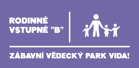 RODINNÉ VSTUPNÉ „B“  (1 dospělý a max. 3 děti)