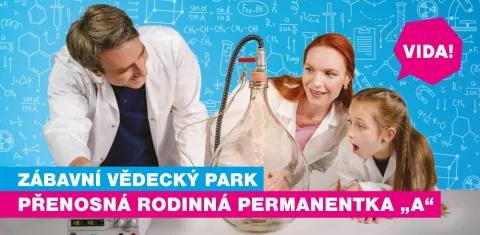 Přenosná rodinná permanentka typu „A“  – 5 vstupů (2 dospělí a max. 3 děti)