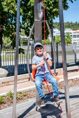 ...zvednete sami sebe s pomocí kladky...