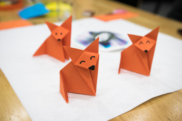 Origami liška.
